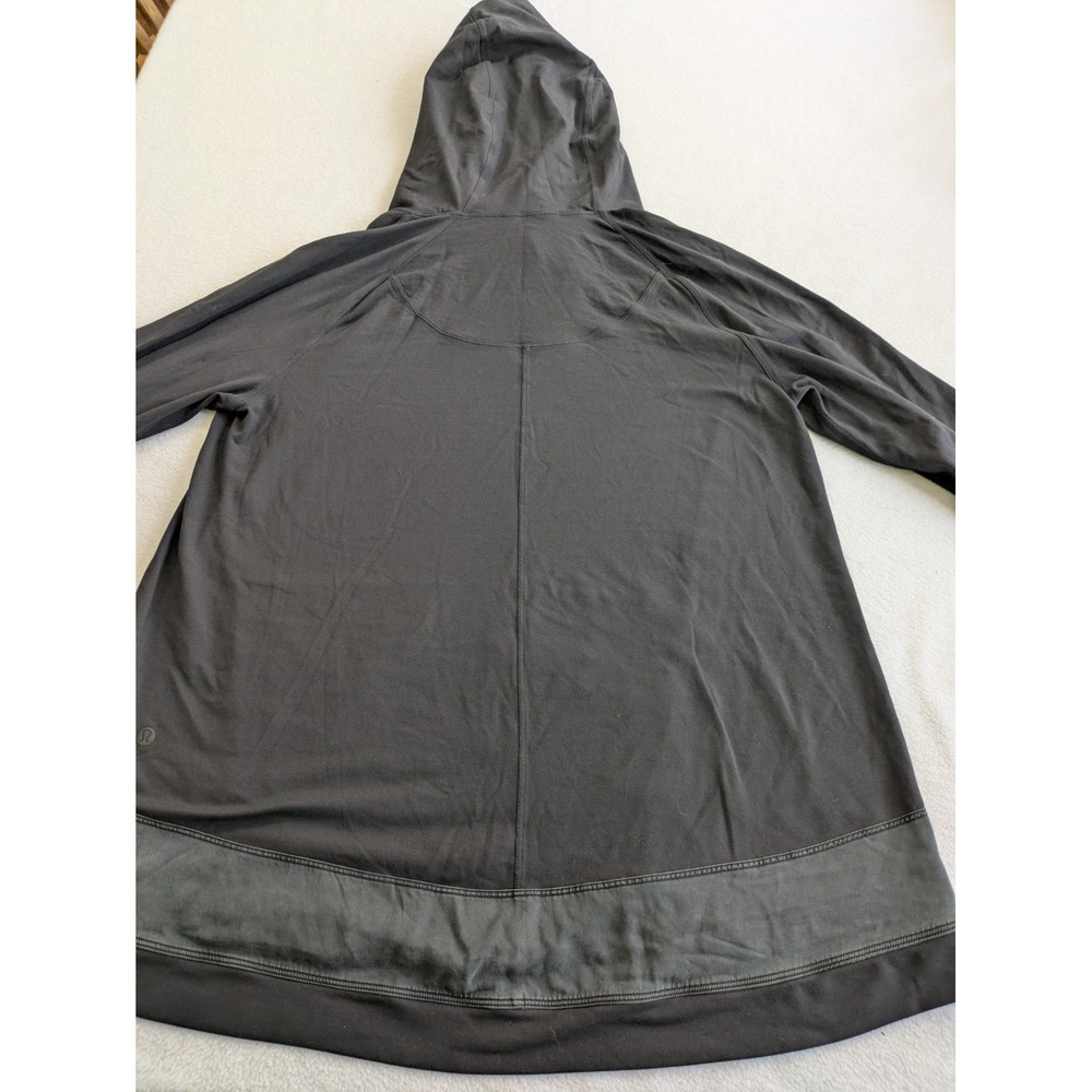 Lululemon Women's Hoodie Starting Place Sweatshirt Pullover Pockets Black Size 8 - Picture 7 of 13